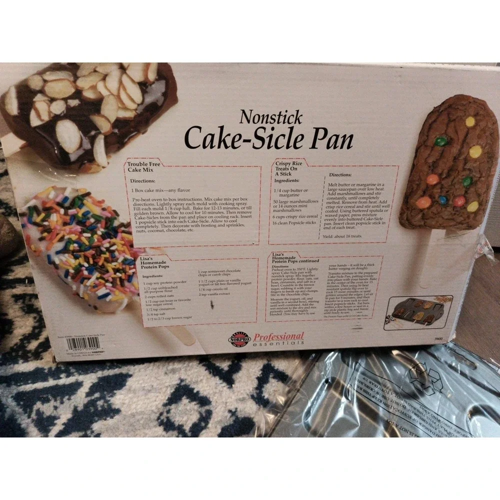 Norpro 3900 Nonstick Cake-Sicle Pan with 24 Sticks - New Open Box !